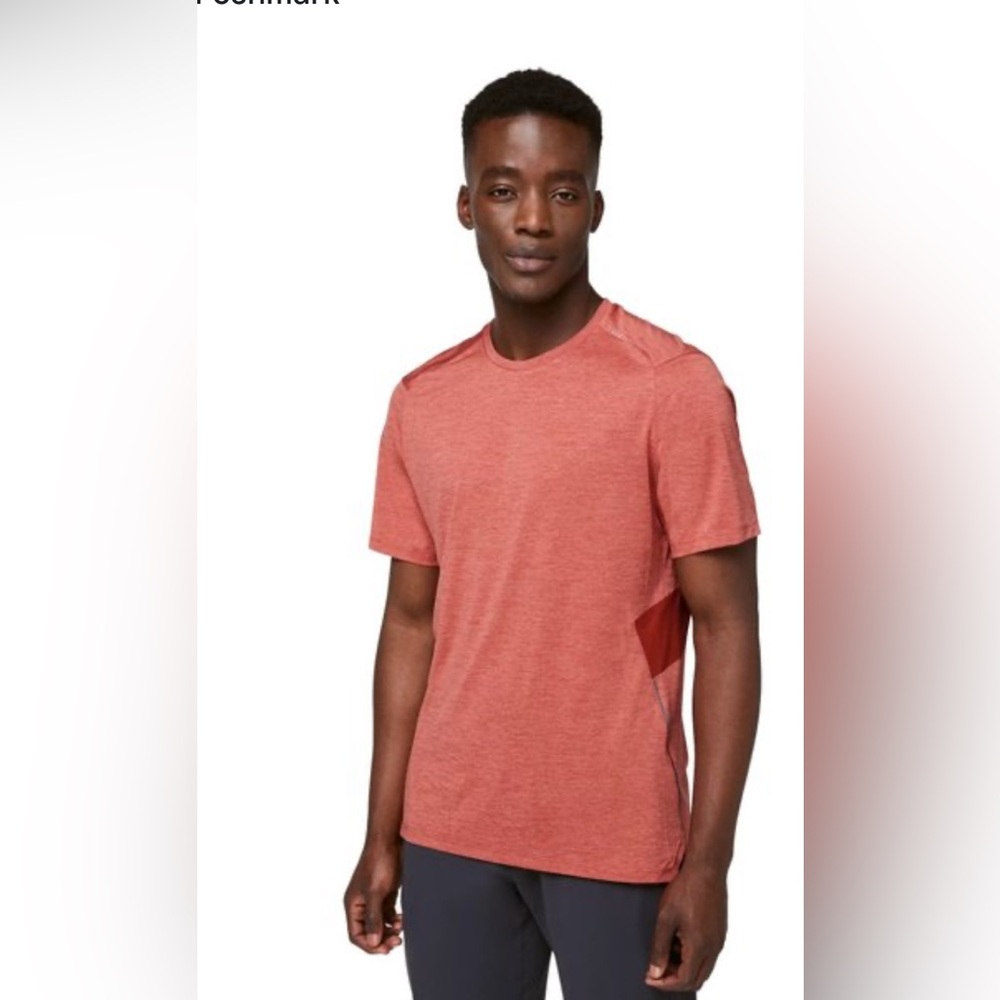 Lululemon Men’s Fast And Free Short Sleeve In Heathered Cayenne/Cayenne S